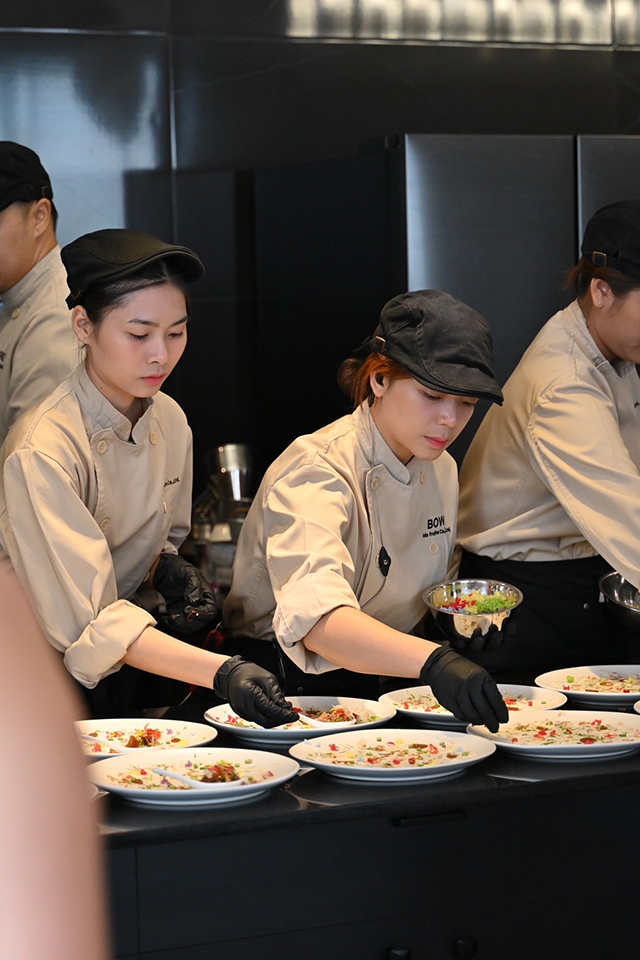 อาหารไทย Set menu ในรูปแบบ Vegetarian งาน Chef Table 