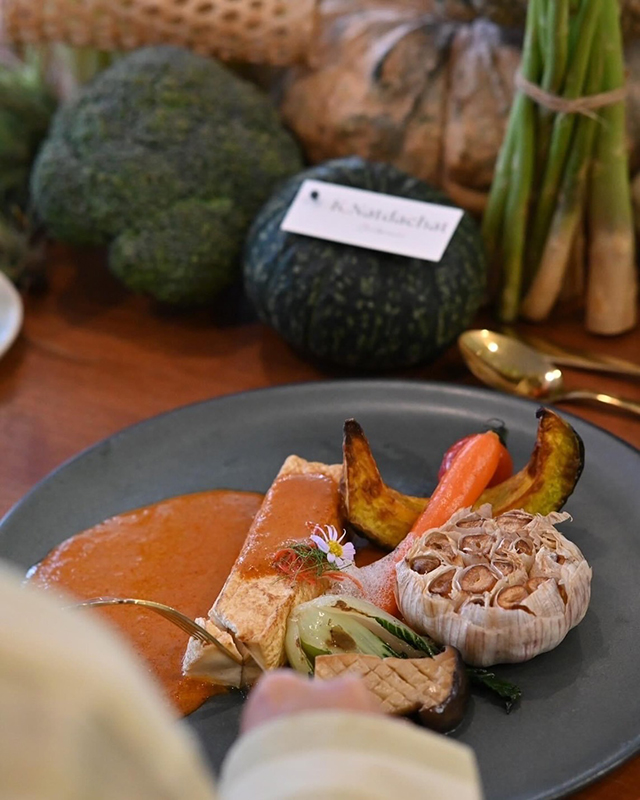 อาหารไทย Set menu ในรูปแบบ Vegetarian งาน Chef Table 