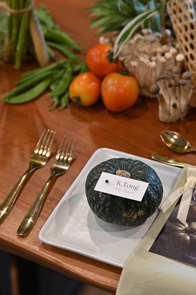 อาหารไทย Set menu ในรูปแบบ Vegetarian งาน Chef Table 