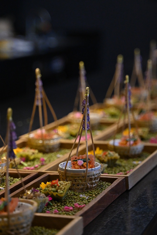 อาหารไทย Set menu ในรูปแบบ Vegetarian งาน Chef Table 