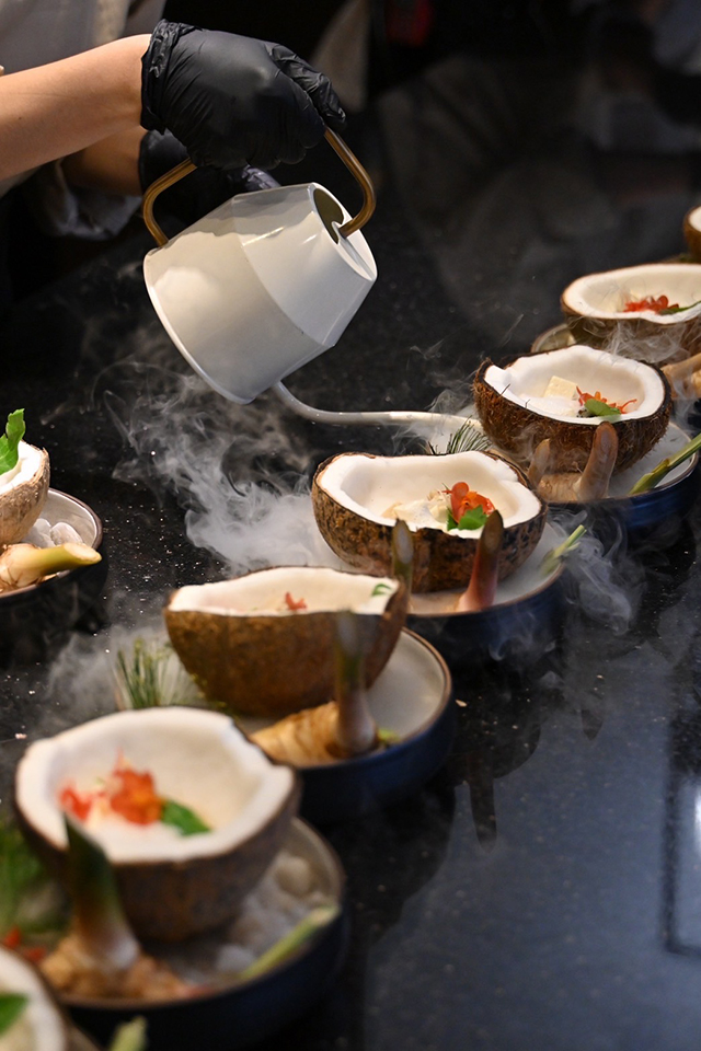 อาหารไทย Set menu ในรูปแบบ Vegetarian งาน Chef Table 